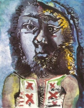 L homme au gilet 1971 Cubismo Pinturas al óleo